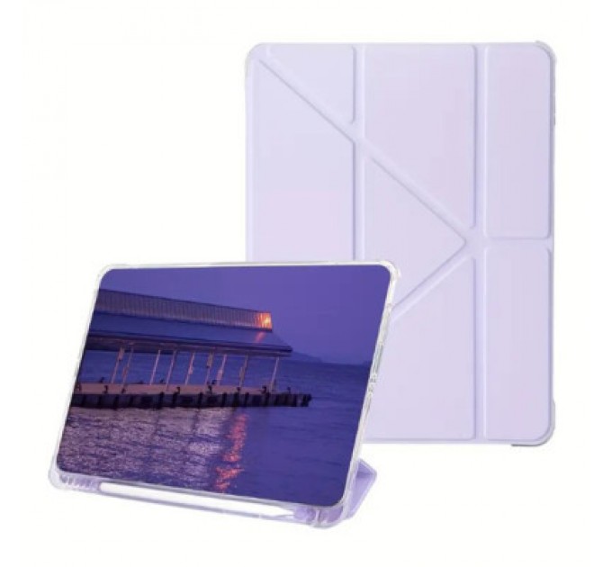BeCover Чохол до планшета BeCover Ultra Slim Origami Transparent Apple iPad Air 11" M2 2024 Purple (711392)