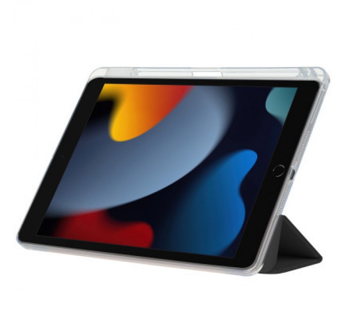 BeCover Чохол до планшета BeCover Ultra Slim Origami Transparent Apple Pencil Apple iPad 10.2 2019/2020/2021 Black (711098)