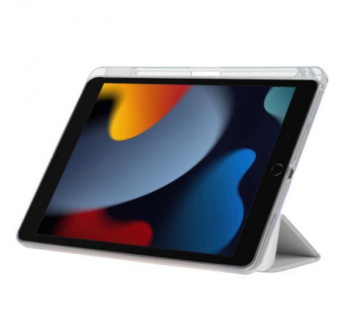 BeCover Чохол до планшета BeCover Ultra Slim Origami Transparent Apple Pencil Apple iPad 10.2 2019/2020/2021 Gray (711099)