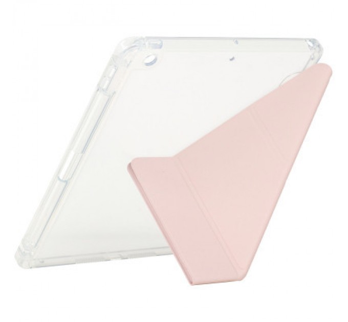 BeCover Чохол до планшета BeCover Ultra Slim Origami Transparent Apple Pencil Apple iPad 10.2 2019/2020/2021 Pink (711100)