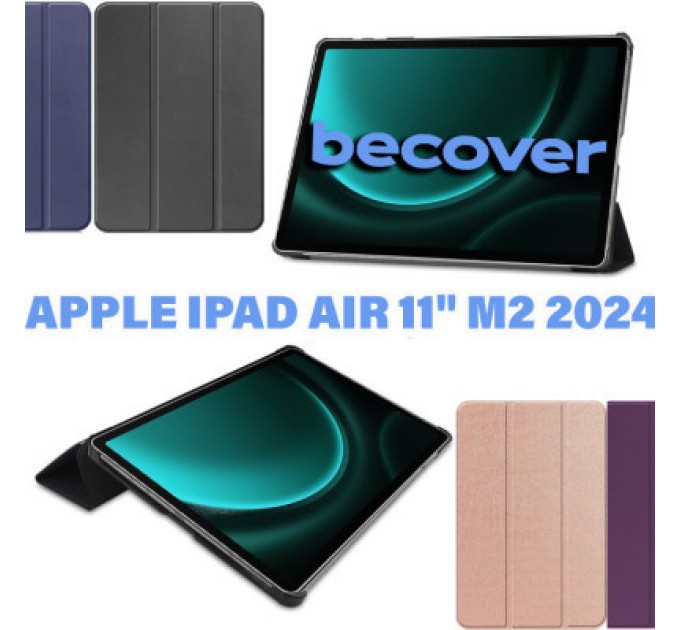 BeCover Чохол до планшета BeCover Smart Case Apple iPad Air 11" M2 2024 Deep Blue (711384)