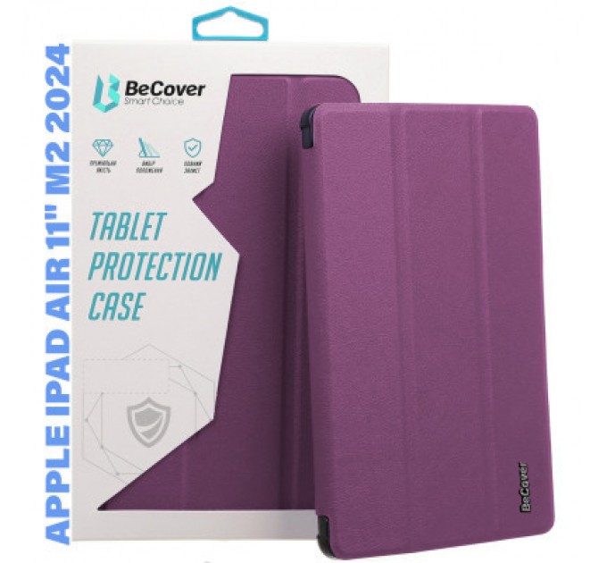 BeCover Чохол до планшета BeCover Smart Case Apple iPad Air 11" M2 2024 Purple (711387)