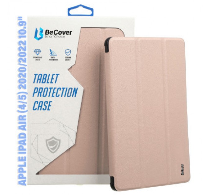 BeCover Чохол до планшета BeCover Soft Edge Apple iPad Air (4/5) 2020/2022 10.9" Pink (711125)