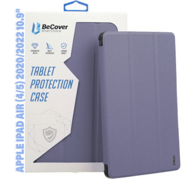 BeCover Чохол до планшета BeCover Soft Edge Apple iPad Air (4/5) 2020/2022 10.9" Purple (711124)