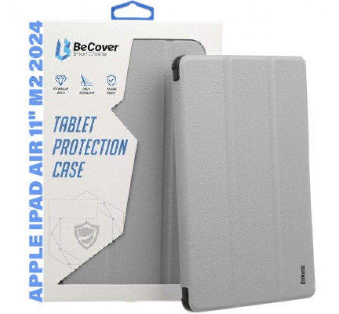 BeCover Чохол до планшета BeCover Soft Edge Apple iPad Air 11" M2 2024 Gray (711428)