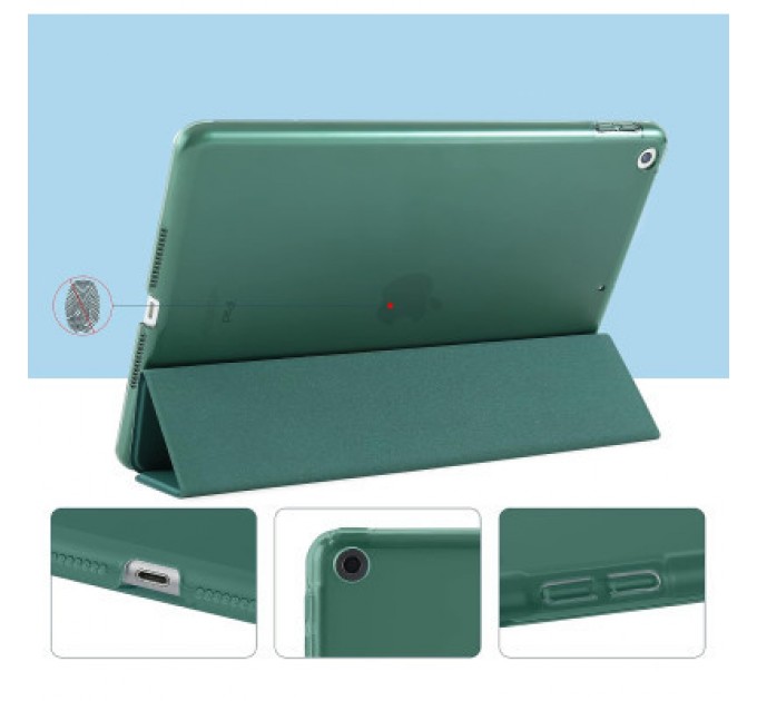 BeCover Чохол до планшета BeCover Tri Fold Hard Apple iPad 10.2 2019/2020/2021 Dark Green (709656) (709656)