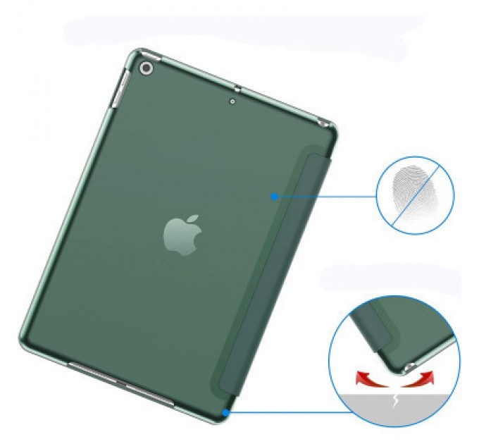 BeCover Чохол до планшета BeCover Tri Fold Hard Apple iPad 10.2 2019/2020/2021 Dark Green (709656) (709656)