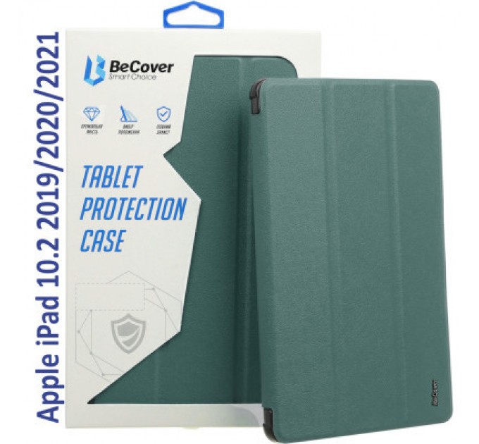 BeCover Чохол до планшета BeCover Tri Fold Hard Apple iPad 10.2 2019/2020/2021 Dark Green (709656) (709656)