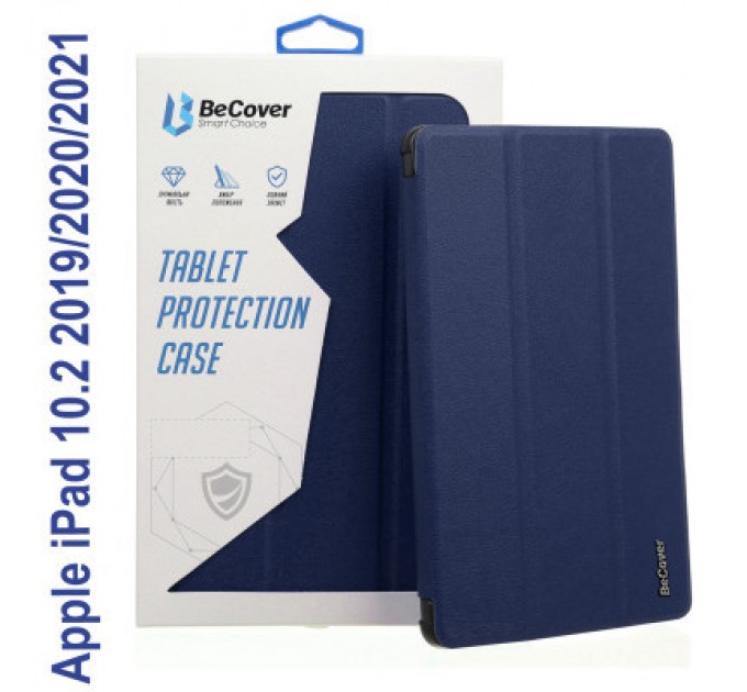 BeCover Чохол до планшета BeCover Tri Fold Hard Apple iPad 10.2 2019/2020/2021 Deep Blue (706865) (706865)