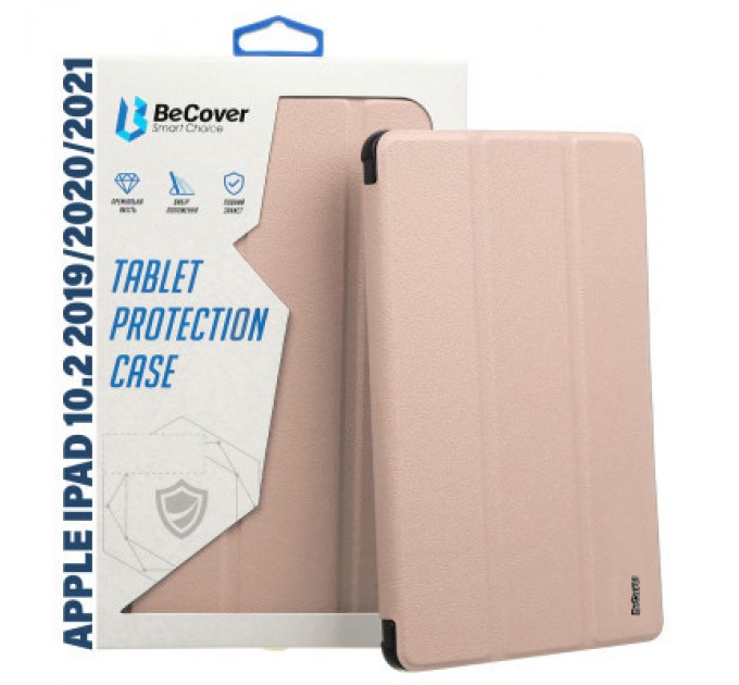 BeCover Чохол до планшета BeCover Tri Fold Hard Apple iPad 10.2 2019/2020/2021 Pink (711127)