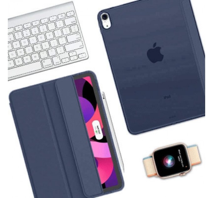 BeCover Чохол до планшета BeCover Tri Fold Hard Apple iPad Air (4/5) 2020/2022 10.9" Deep Blue (711128)