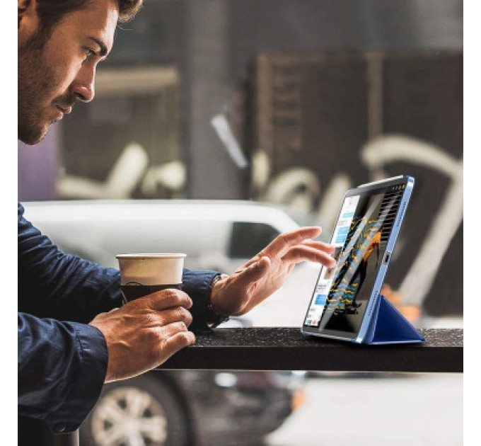 BeCover Чохол до планшета BeCover Tri Fold Hard Apple iPad Air 11" M2 2024 Deep Blue (711413)