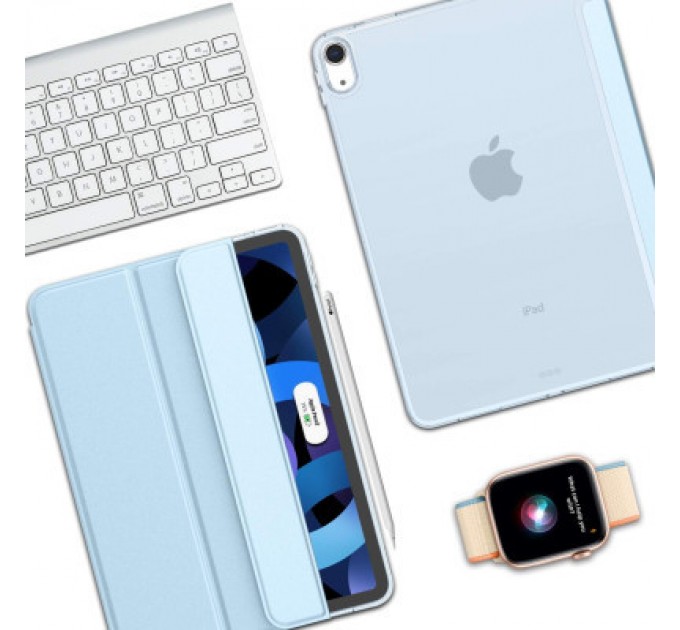 BeCover Чохол до планшета BeCover Tri Fold Hard Apple iPad Air 11" M2 2024 Light Blue (711415)