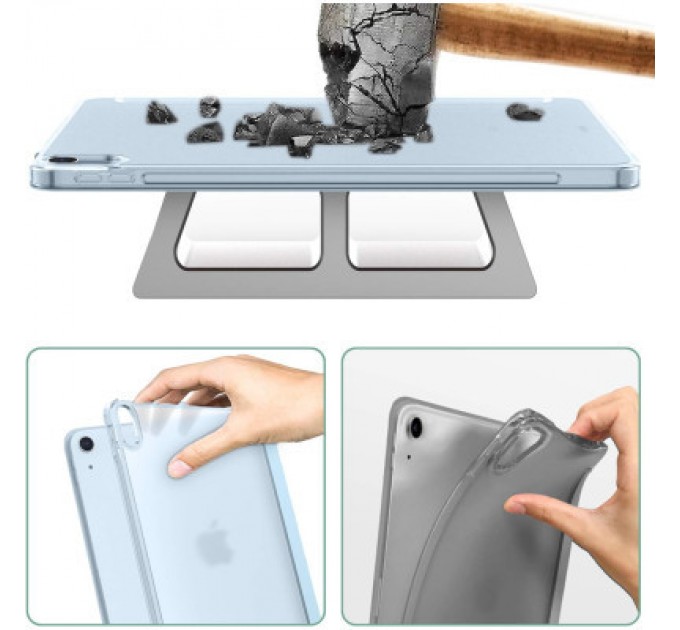 BeCover Чохол до планшета BeCover Tri Fold Hard Apple iPad Air 11" M2 2024 Light Blue (711415)