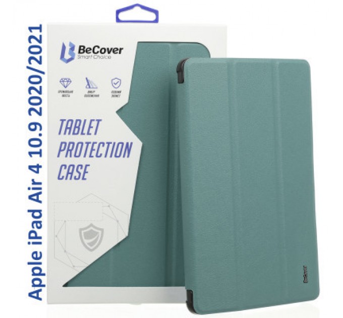 BeCover Чохол до планшета BeCover Tri Fold Hard Apple iPad Air 4 10.9 2020/2021 Dark Green (709659) (709659)