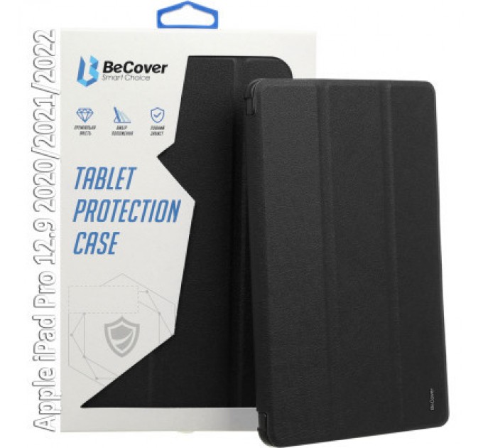 BeCover Чохол до планшета BeCover Tri Fold Hard Apple iPad Pro 12.9 2020/2021/2022 Black (709668) (709668)