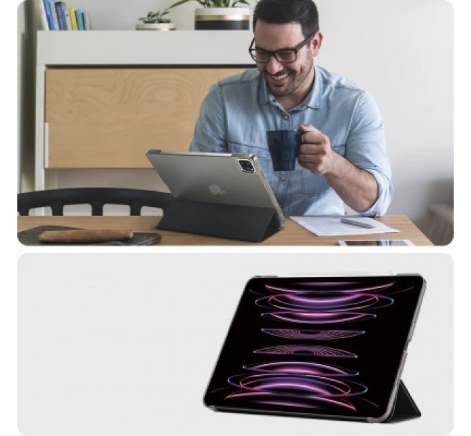 BeCover Чохол до планшета BeCover Tri Fold Hard Apple iPad Pro 12.9 2020/2021/2022 Black (709668) (709668)