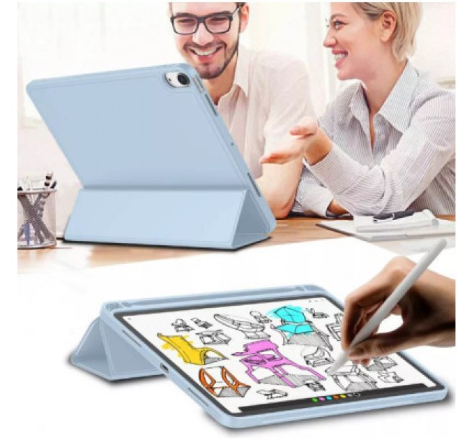 BeCover Чохол до планшета BeCover Tri Fold Hard TPU Apple iPad Air (4/5) 2020/2022 10.9" Light Blue (711108)