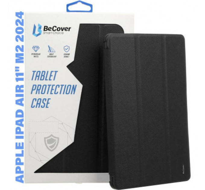 BeCover Чохол до планшета BeCover Tri Fold Hard TPU Apple iPad Air 11" M2 2024 Black (711400)