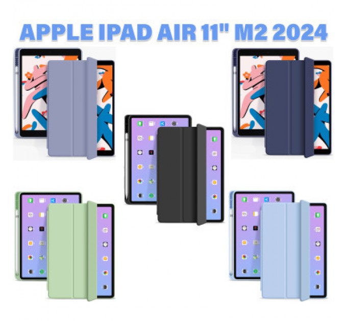 BeCover Чохол до планшета BeCover Tri Fold Hard TPU Apple iPad Air 11" M2 2024 Light Blue (711403)