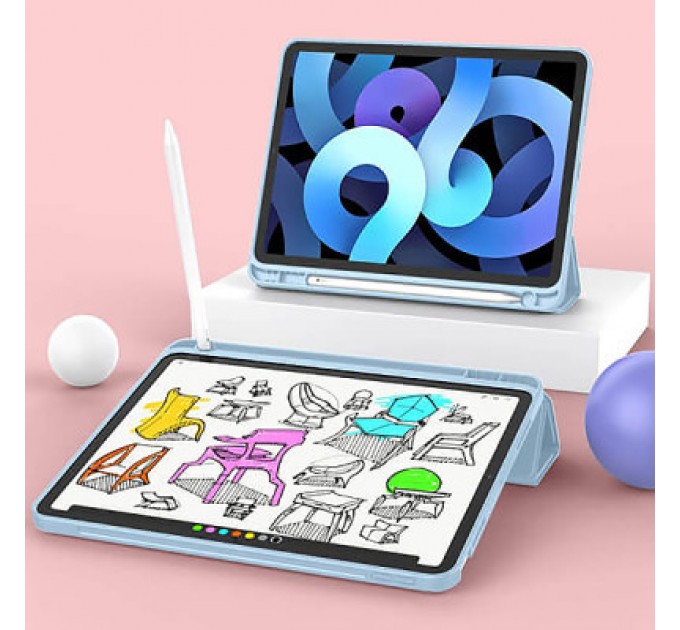 BeCover Чохол до планшета BeCover Tri Fold Hard TPU Apple iPad Air 11" M2 2024 Light Blue (711403)