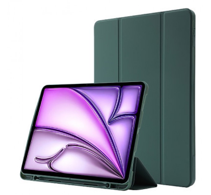 BeCover Чохол до планшета BeCover Tri Fold Hard TPU Apple iPad Air 13" M2 2024 Dark Green (711467)