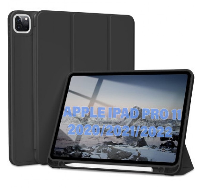 BeCover Чохол до планшета BeCover Tri Fold Hard TPU Apple iPad Pro 11 2020/2021/2022 Black (711109)