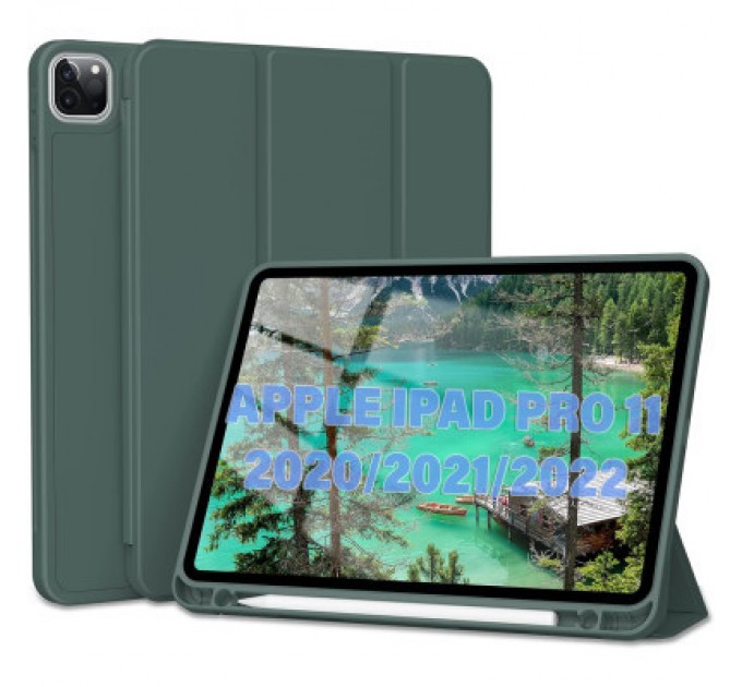 BeCover Чохол до планшета BeCover Tri Fold Hard TPU Apple iPad Pro 11 2020/2021/2022 Dark Green (711110)