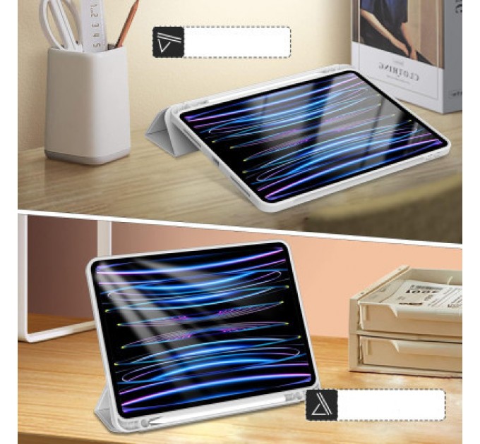 BeCover Чохол до планшета BeCover Tri Fold Hard TPU Apple iPad Pro 11 2020/2021/2022 Gray (711111)