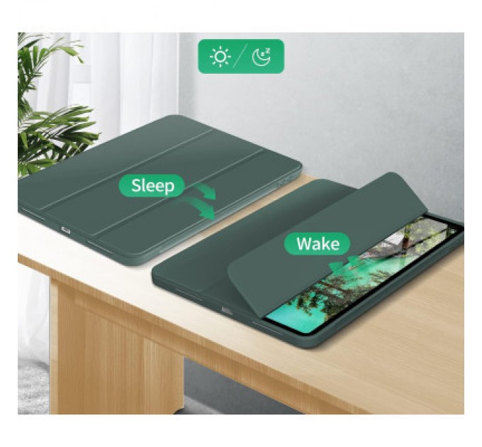 BeCover Чохол до планшета BeCover Tri Fold Hard TPU Apple iPad Pro 12.9 2020/2021/2022 Dark Green (711116)