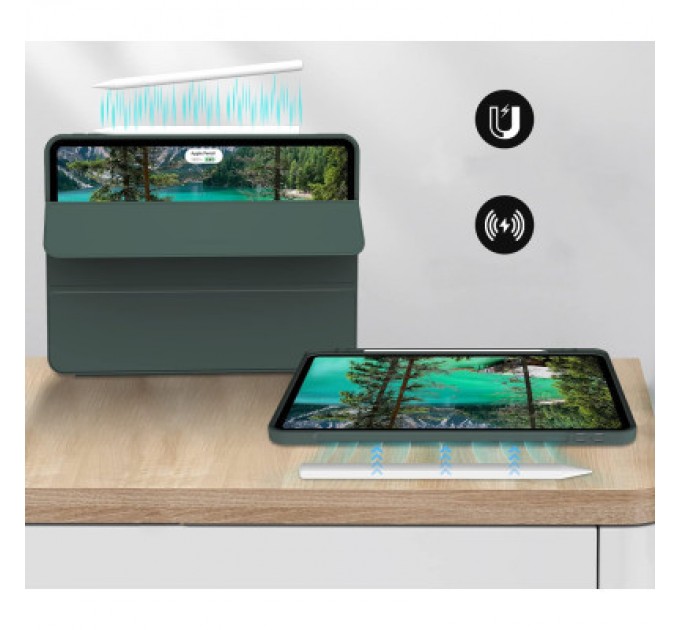 BeCover Чохол до планшета BeCover Tri Fold Hard TPU Apple iPad Pro 12.9 2020/2021/2022 Dark Green (711116)