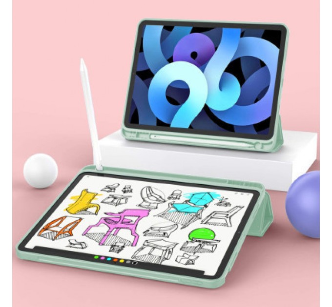 BeCover Чохол до планшета BeCover Tri Fold Hard TPU Apple iPad Air 4 10.9 2020/2022 Green (706750) (706750)