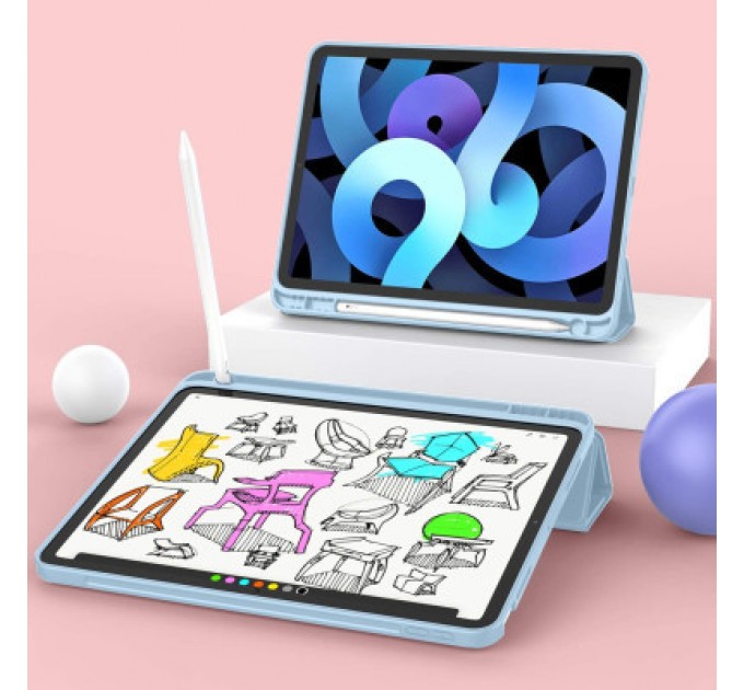 BeCover Чохол до планшета BeCover Tri Fold Hard TPU Apple iPad Air 4 10.9 2020/2022 Light Blue (706752) (706752)