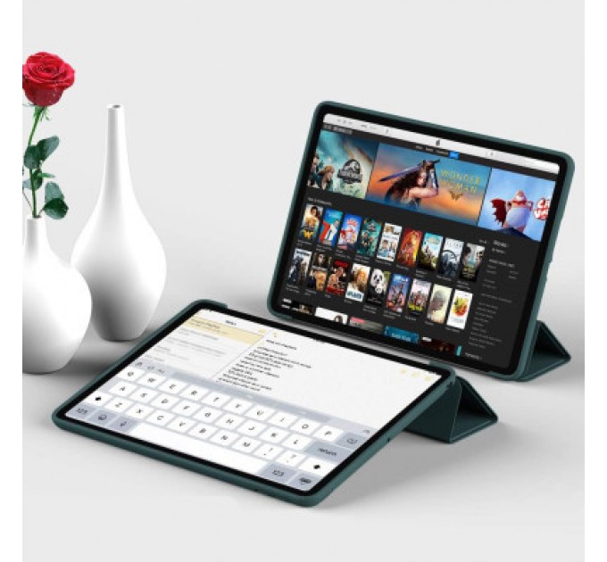 BeCover Чохол до планшета BeCover Tri Fold Soft TPU Silicone Apple iPad Air (4/5) 2020/2022 10.9" Dark Green (711130)