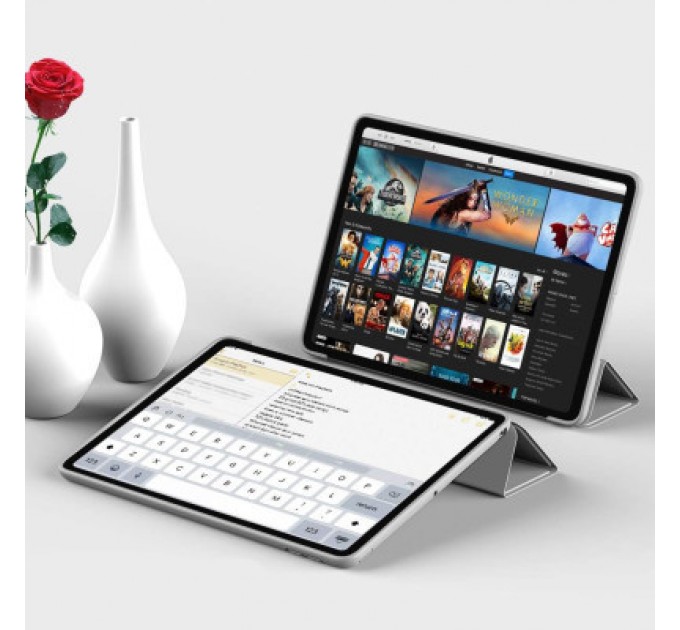 BeCover Чохол до планшета BeCover Tri Fold Soft TPU Silicone Apple iPad Air (4/5) 2020/2022 10.9" Gray (711132)