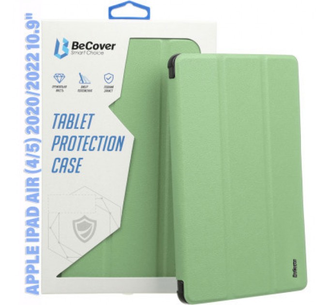 BeCover Чохол до планшета BeCover Tri Fold Soft TPU Silicone Apple iPad Air (4/5) 2020/2022 10.9" Green (711131)