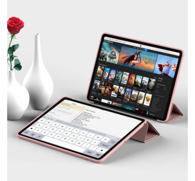 BeCover Чохол до планшета BeCover Tri Fold Soft TPU Silicone Apple iPad Air (4/5) 2020/2022 10.9" Pink (711133)
