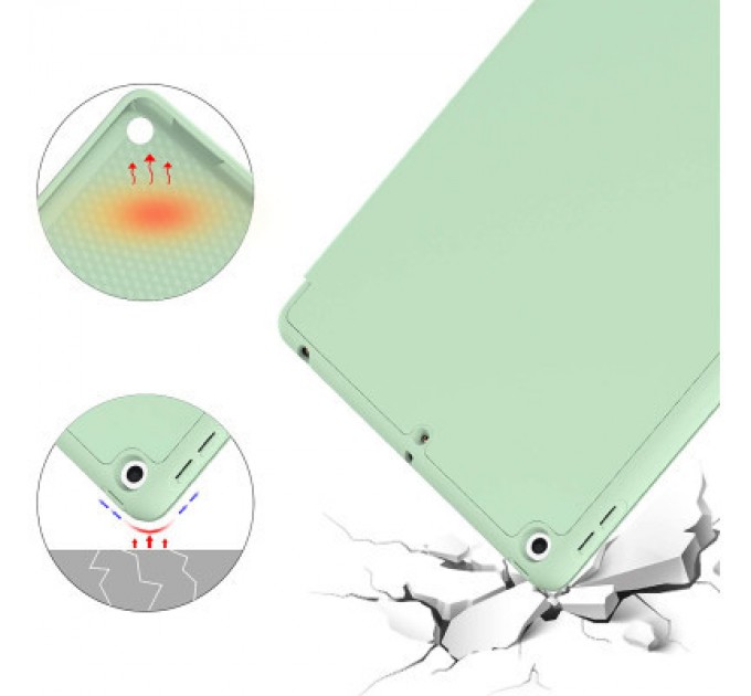 BeCover Чохол до планшета BeCover Tri Fold Soft TPU Silicone Apple iPad Air 4 10.9 2020/2021 Green (706871) (706871)