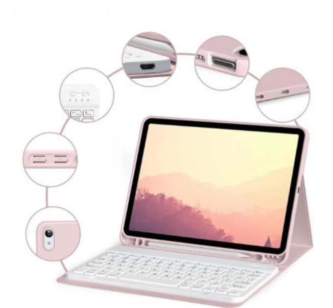 BeCover Чохол до планшета BeCover Keyboard Apple iPad 10.2 2019/2020/2021 Pink (711137)