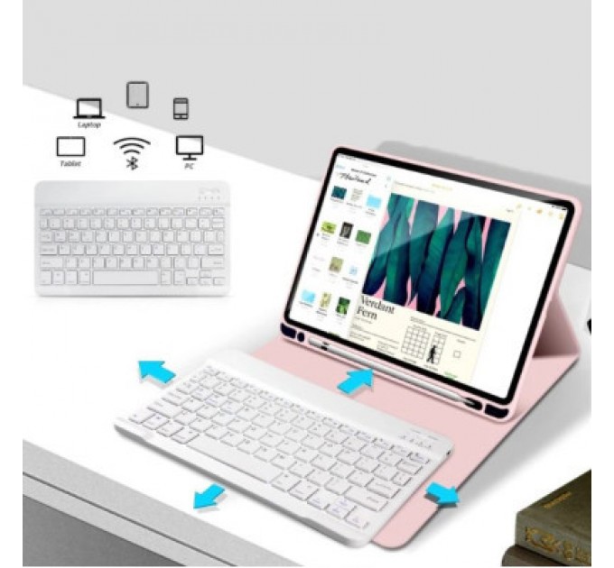 BeCover Чохол до планшета BeCover Keyboard Apple iPad 10.2 2019/2020/2021 Pink (711137)