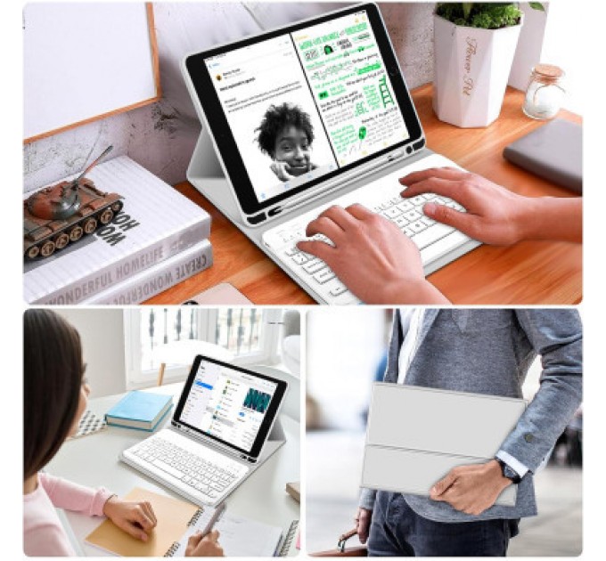 BeCover Чохол до планшета BeCover Keyboard Apple iPad 10.9" 2022 Gray (711140)
