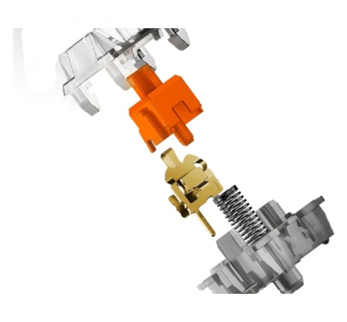 Hator Клавіатура Hator Gravity X TKL Orange USB White (HTK551UA)