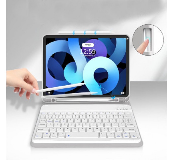 BeCover Чохол до планшета BeCover Keyboard Apple iPad Air (4/5) 2020/2022 10.9" Gray (711145)