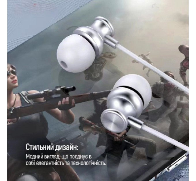 ColorWay Навушники ColorWay 3.5 mm Wired Earphone UrbanBeat White (CW-WD03WT)