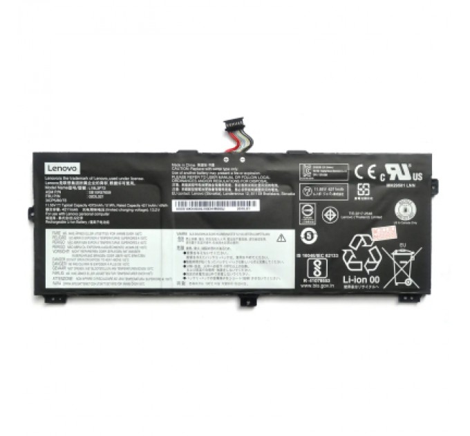 Lenovo Акумулятор до ноутбука Lenovo Yoga X390 L18L3P72, 51Wh (4372mAh), 3cell, 11.55V (A47919)