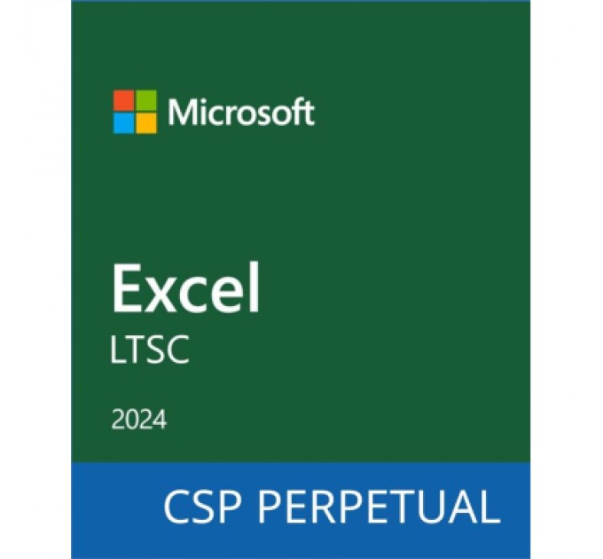 Microsoft Офісний додаток Microsoft Excel LTSC 2024 Commercial Software, Perpetual (DG7GMGF0PN5H_0002)