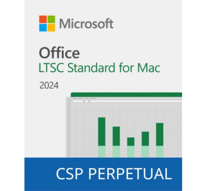 Microsoft Офісний додаток Microsoft Office LTSC Standard for Mac 2024 Commercial Software, Perpetual (DG7GMGF0PN5C_0001)