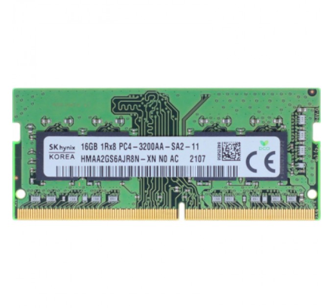 Hynix Модуль пам'яті для ноутбука SoDIMM DDR4 16GB 3200 MHz Hynix (HMAA2GS6AJR8N-XN)