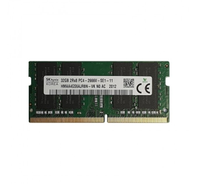 Hynix Модуль пам'яті для ноутбука SoDIMM DDR4 32GB 2666 MHz Hynix (HMAA4GS6AJR8N-VK)
