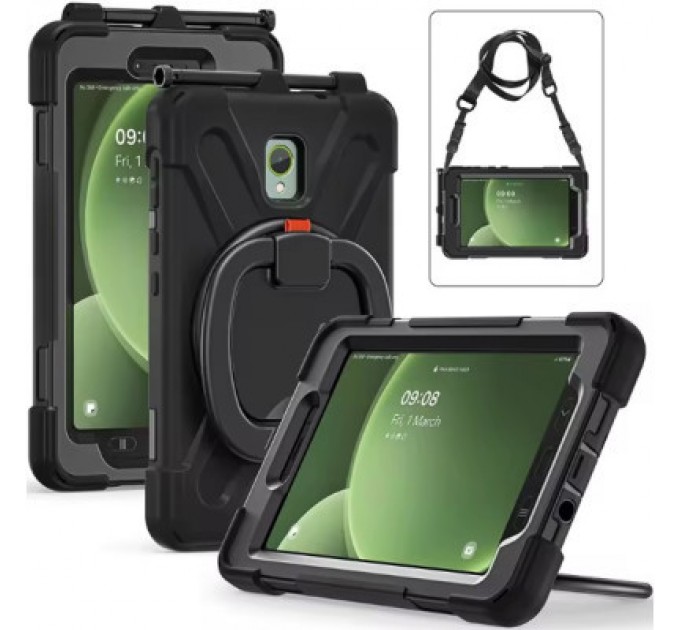 BeCover Чохол до планшета BeCover Heavy Duty Case With Stand Holder Samsung Galaxy Tab Active 5 SM-X306B 8" Black (710950)